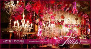 Electrifying Red Reception Stage