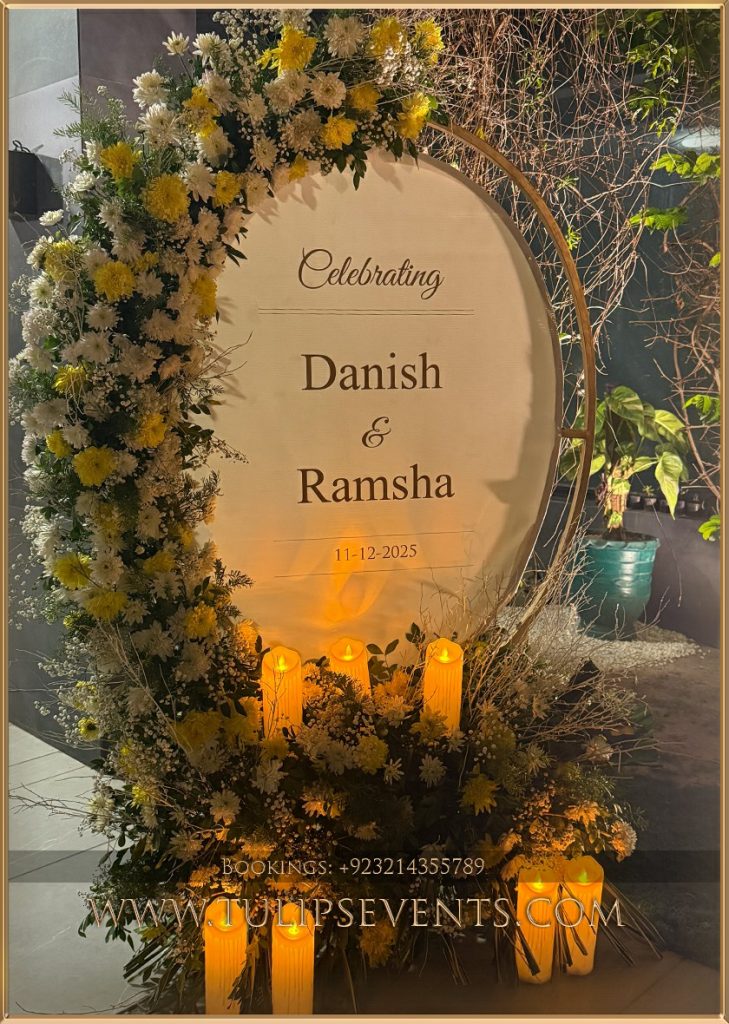 Luxury Qawwali Night Setup Lahore – Danish and Ramsha stage design