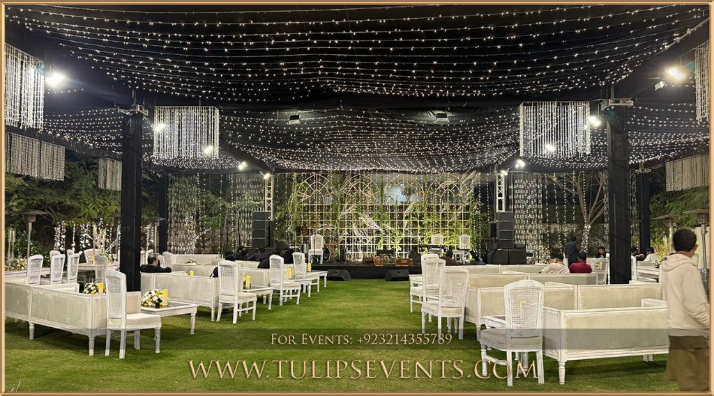 Hire Qawwali Night Decoration Planner in Lahore 2026 – Tulips Events stage setup